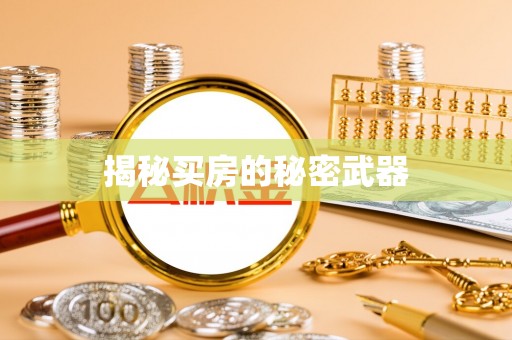雄县揭秘买房的秘密武器