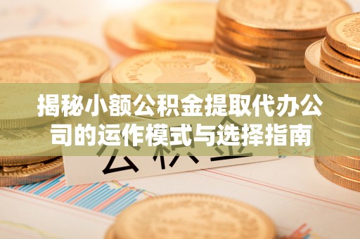 雄县揭秘小额公积金提取代办公司的运作模式与选择指南