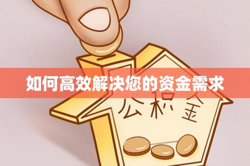 雄县如何高效解决您的资金需求