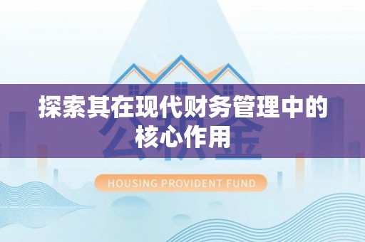 雄县探索其在现代财务管理中的核心作用