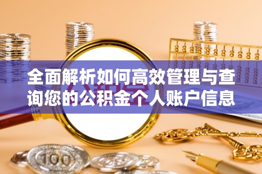 雄县全面解析如何高效管理与查询您的公积金个人账户信息