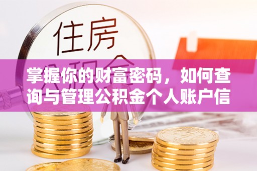 雄县掌握你的财富密码，如何查询与管理公积金个人账户信息