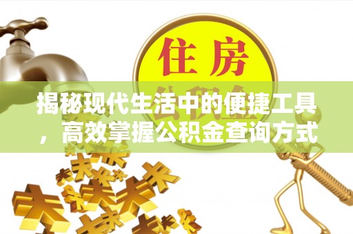 雄县揭秘现代生活中的便捷工具，高效掌握公积金查询方式