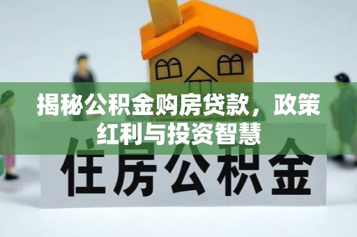 雄县揭秘公积金购房贷款，政策红利与投资智慧