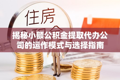 雄县揭秘小额公积金提取代办公司的运作模式与选择指南