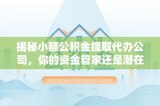 雄县揭秘小额公积金提取代办公司，你的资金管家还是潜在陷阱？