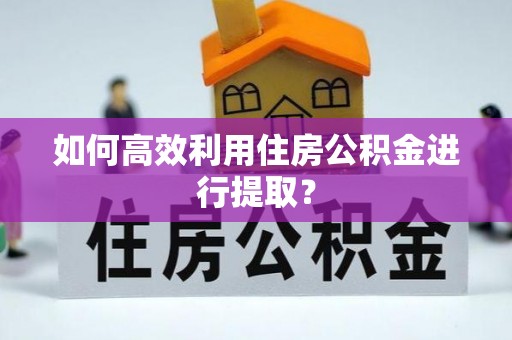 雄县如何高效利用住房公积金进行提取？