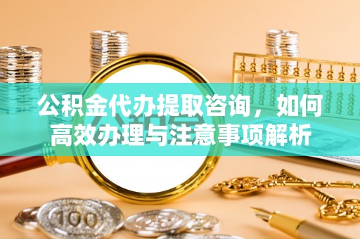 雄县公积金代办提取咨询，如何高效办理与注意事项解析