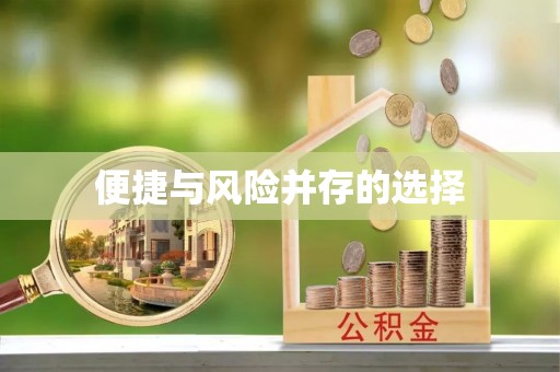 雄县便捷与风险并存的选择